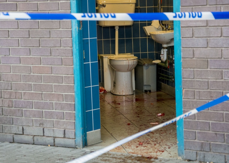 Bus station toilets left covered in blood after stabbing in broad daylight
