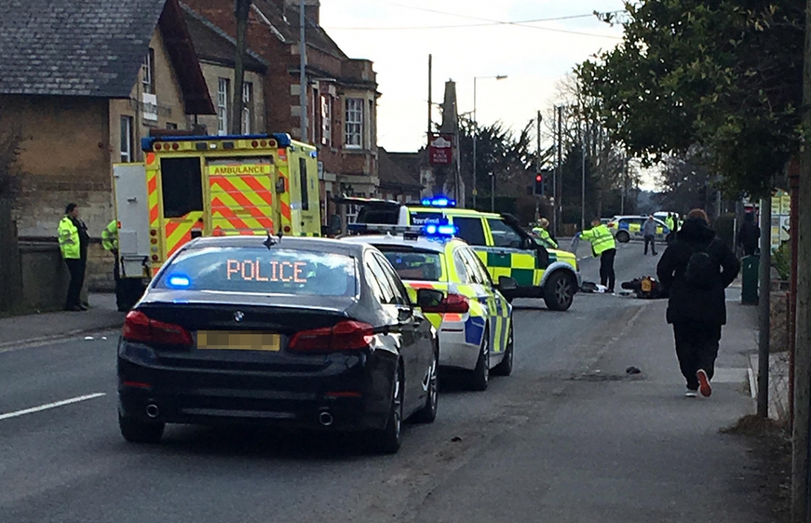 Motorcyclist airlifted to Southmead Hospital in Bristol after crash in ...