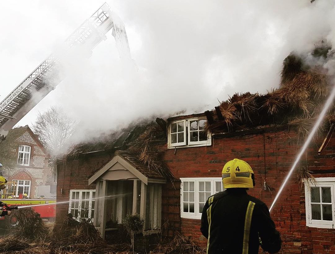 Dozens Of Firefighters Tackle Major Blaze Involving Detached