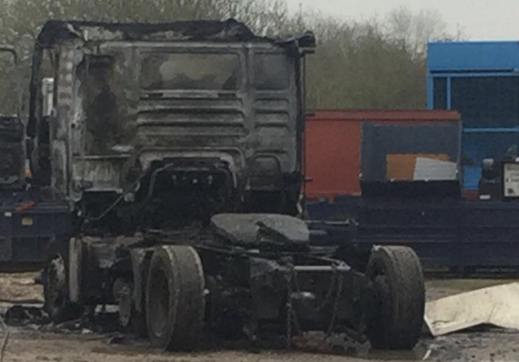 Firefighters tackle major lorry blaze on Chelworth Industrial Estate