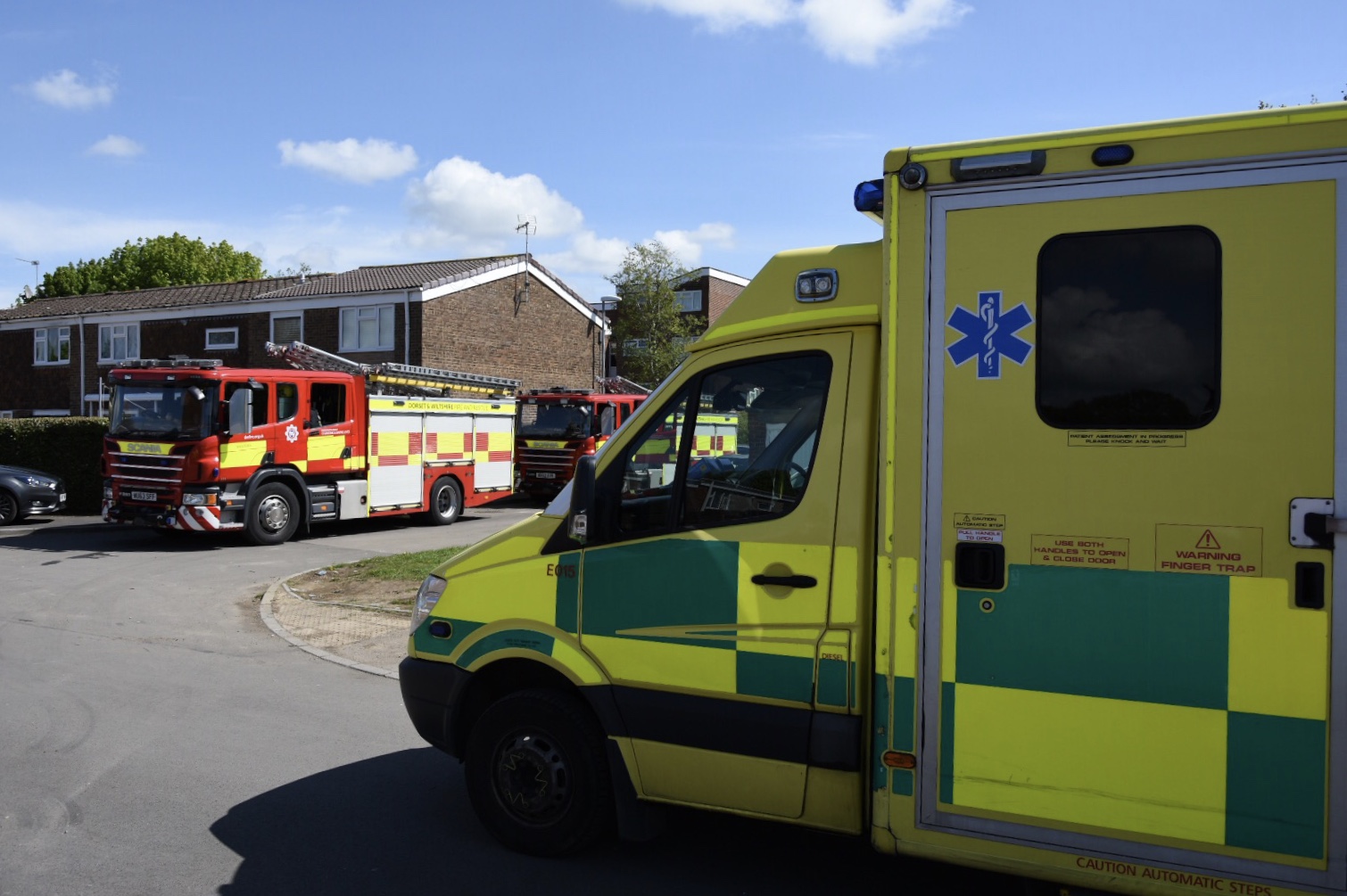 Four casualties taken to hospital as fire service attends suspected GAS