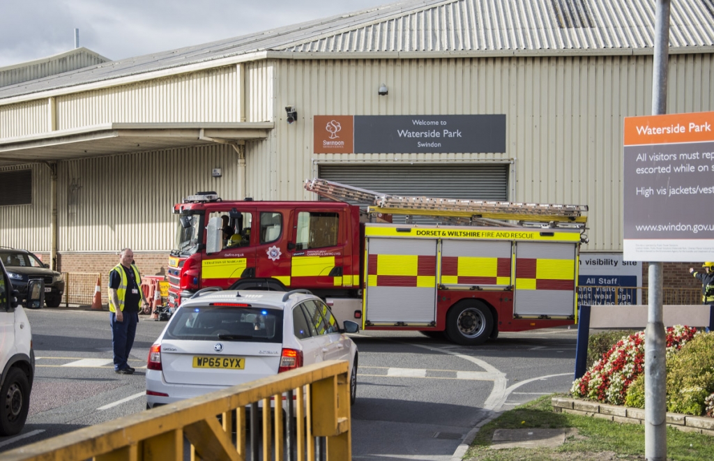 Firefighters race to suspected blaze at Household Waste Recycling Centre