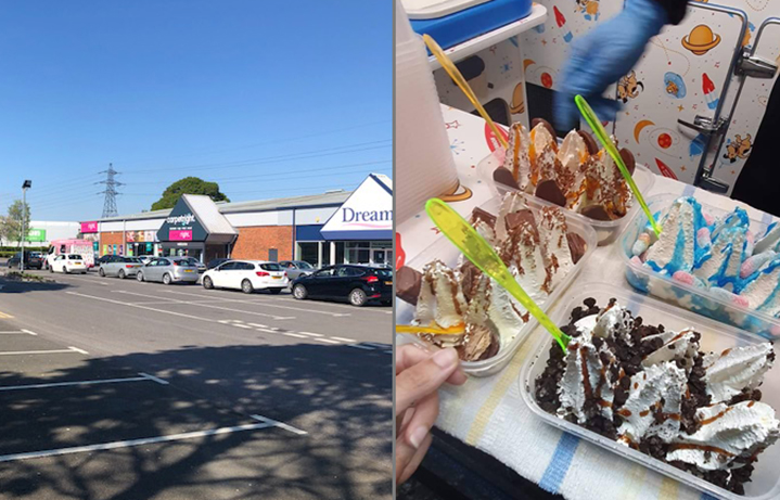 Queuing in car for an hour for ice cream takeaway ‘allowed’, police say