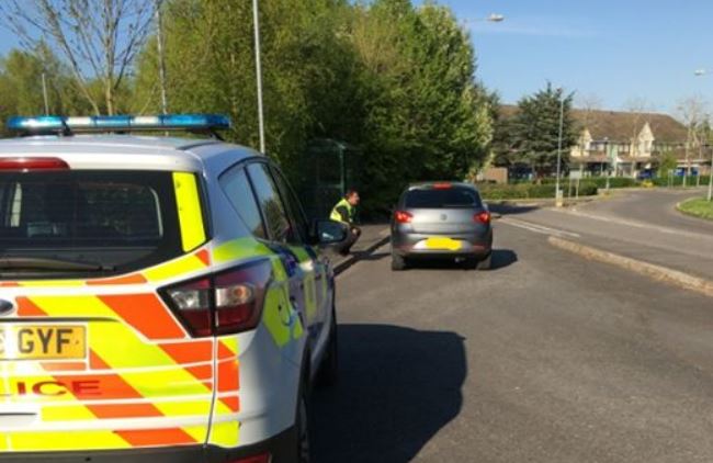 Police carry out stop checks on motorists driving through Westbury area
