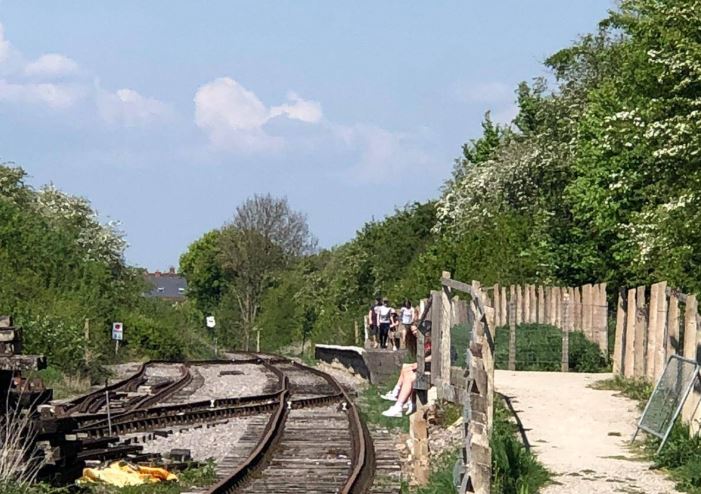 Fences damaged as people access closed charity railway near Swindon