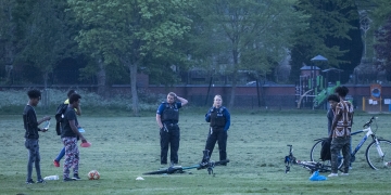 As the nation clapped for carers, these men clapped for a goal scored at 8pm