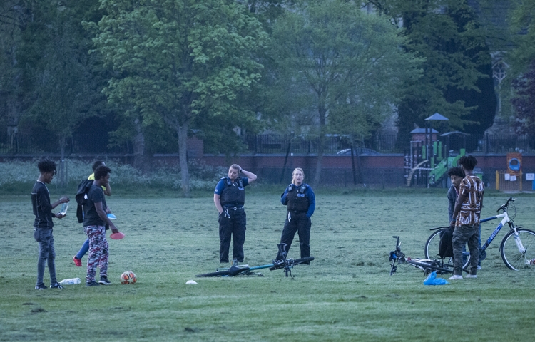 As the nation clapped for carers, these men clapped for a goal scored at 8pm