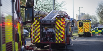Swindon road closed as 16 firefighters battle serious house fire