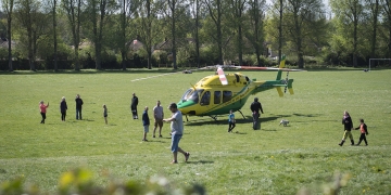 Air ambulance asks people to adhere to social distancing rules when they land