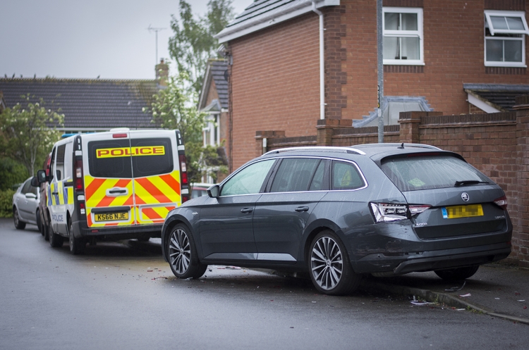 Police search for unknown suspect driver involved in crash in Swindon