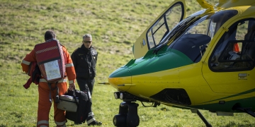 Air ambulance lands in village near Wroughton for medical emergency