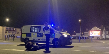 Homeless man risked his life by laying in middle of Magic Roundabout