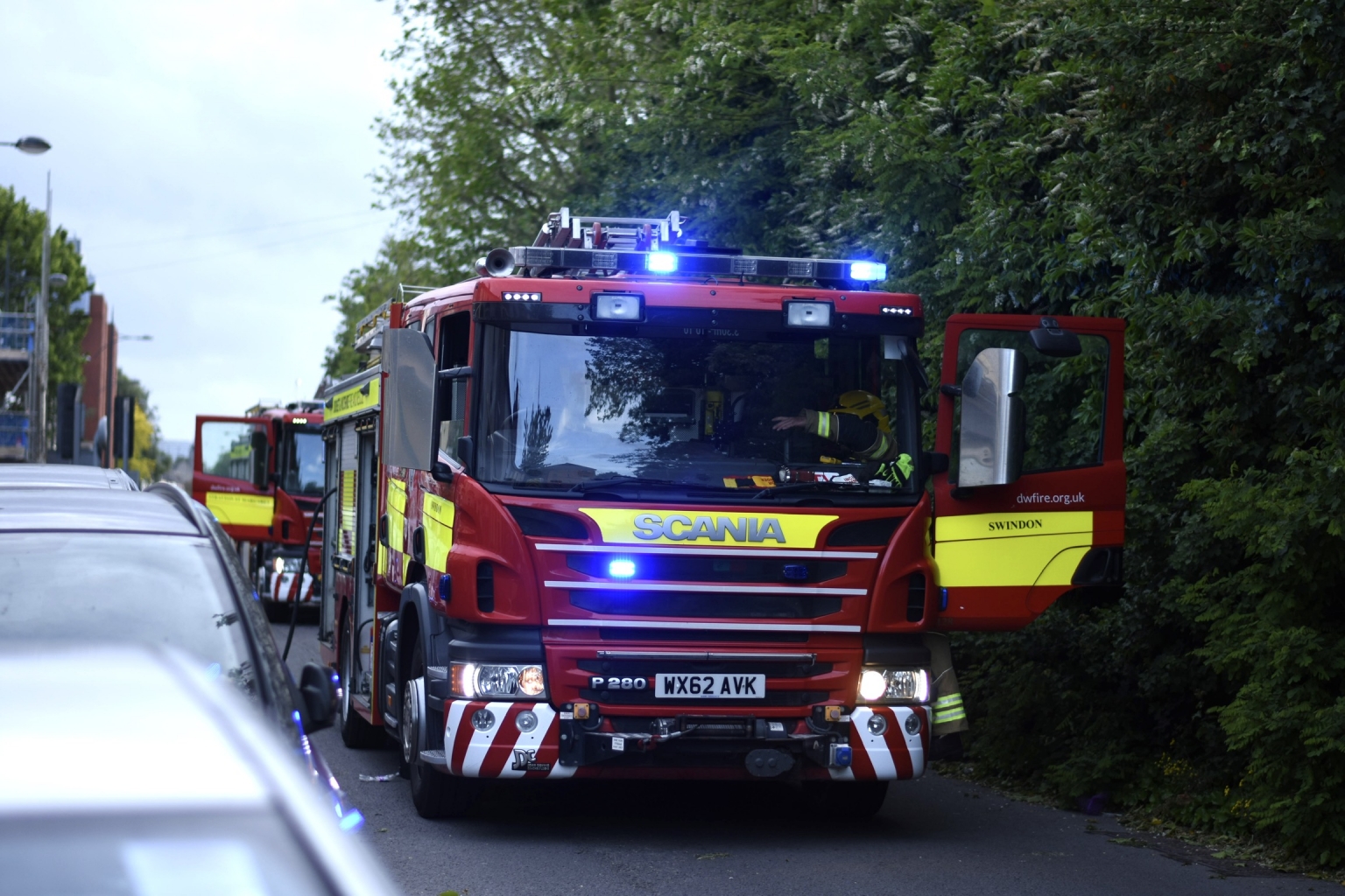 Three fire crews attend blaze at house in Swindon