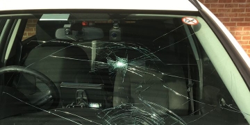 Police car damaged whilst officers searched for missing autistic child