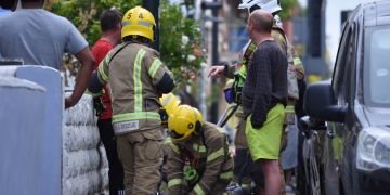 Three fire crews attend blaze at house in Swindon