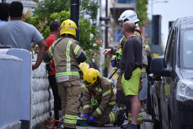 Three fire crews attend blaze at house in Swindon