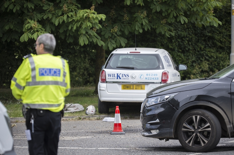 Highways operative seriously hurt when van ploughed into him after crash