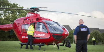 Air ambulances land in Swindon after man found injured in the street