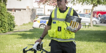 Police visit homes to warn people about illegal drone use during lockdown