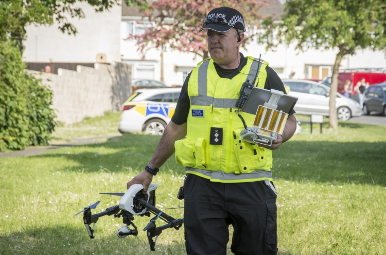 Police visit homes to warn people about illegal drone use during lockdown
