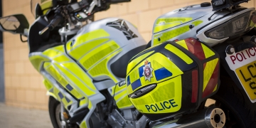 Motorbike seized after suspected drug driver pulls wheelie outside police station