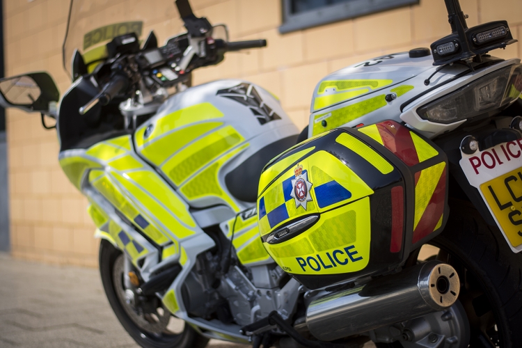 Motorbike seized after suspected drug driver pulls wheelie outside police station