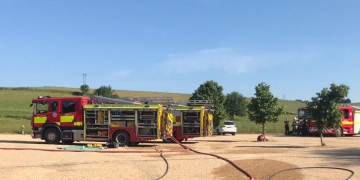 More than 40 firefighters battle major blaze at property in South Wiltshire