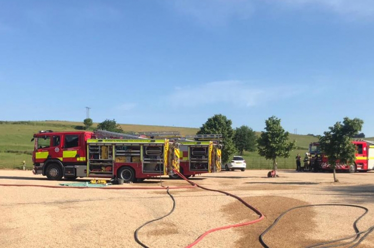 More than 40 firefighters battle major blaze at property in South Wiltshire