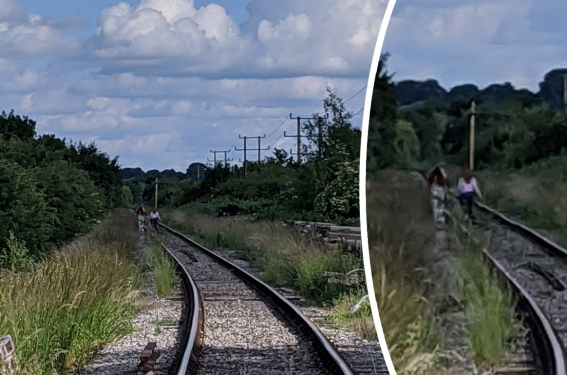 People Are Risking Their Lives Walking On Live Railway Line Near Swindon
