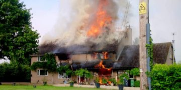 Woman, in 60s, arrested after major blaze destroys house in Wiltshire village