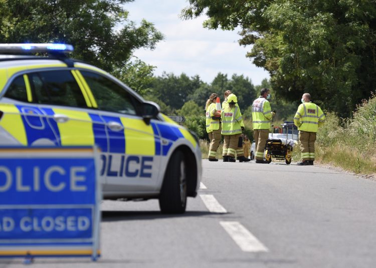Main road between Lechlade and Fairford closed as air ambulance lands for crash