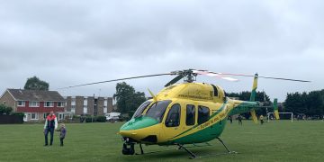 Wiltshire Air Ambulance lands in Royal Wootton Bassett for medical emergency