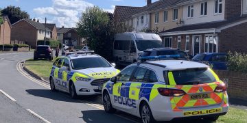 Large police presence in Swindon as police helicopter circles overhead