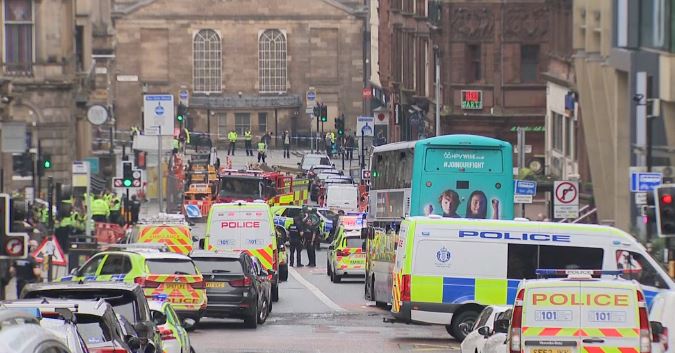 NATIONAL: Knifeman shot dead by police after mass stabbing in Glasgow