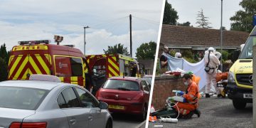 Air ambulance and fire service attend medical emergency in Trowbridge