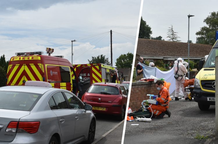 Air ambulance and fire service attend medical emergency in Trowbridge