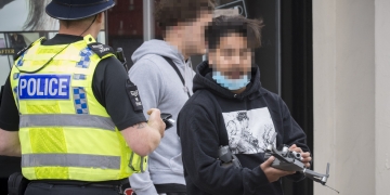 Man flies drone illegally over Black Lives Matter protest in Swindon