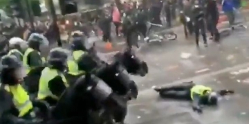NATIONAL: 27 police officers who save black lives daily injured in London protests