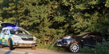 Man taken to hospital after crashing into undergrowth on Brinkworth road