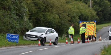 Two people taken to hospital after two-vehicle crash near Melksham