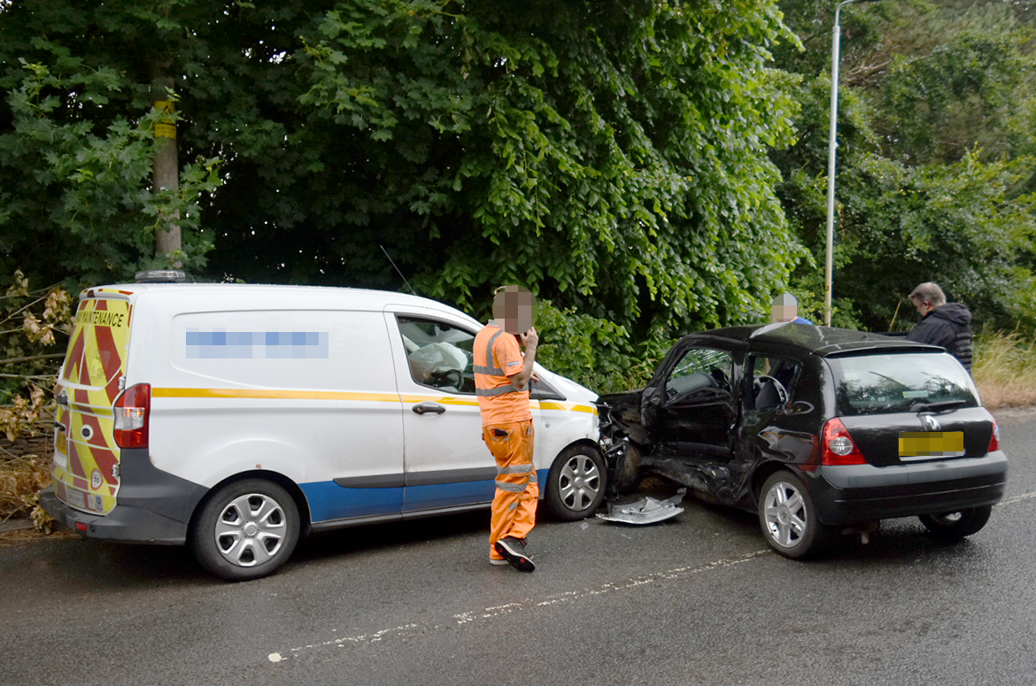 Delays on A363 near Bradford on Avon as van and car involved in crash