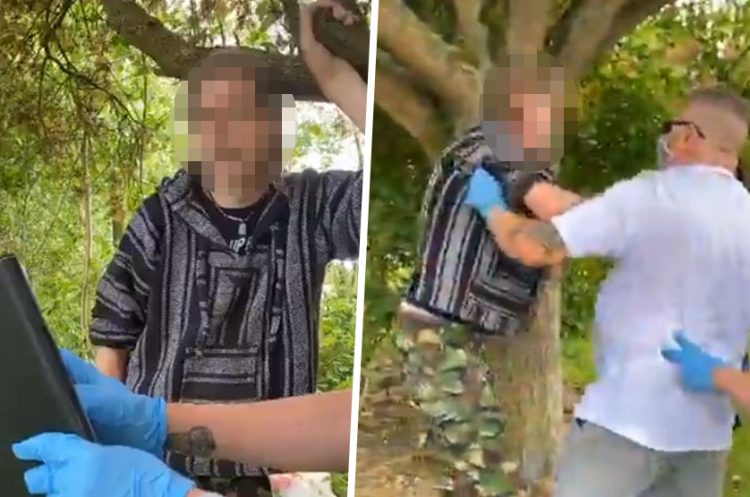 Man tries to flee paedophile hunters as he’s confronted in Wroughton