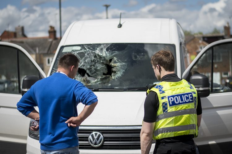 Police investigate cause of van fire in Swindon town centre car park