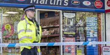 Crime scene in place outside Swindon shop after early morning robbery