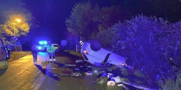 Early morning shout for firefighters as car overturns in Cricklade