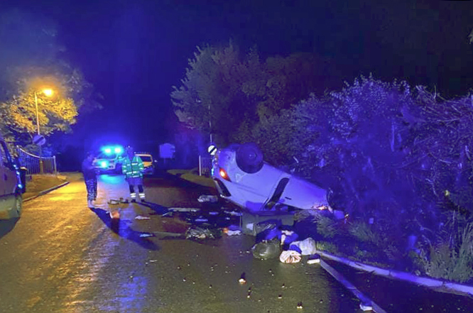 Early morning shout for firefighters as car overturns in Cricklade