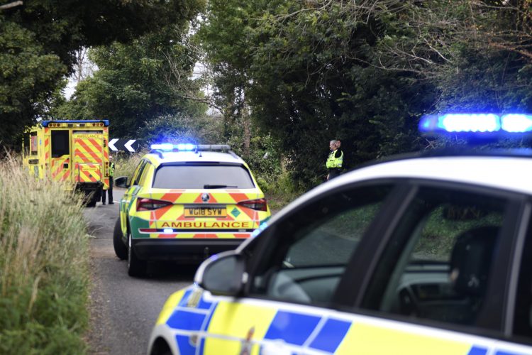 Traveller crashes car towing caravan into tree outside official North Wiltshire site