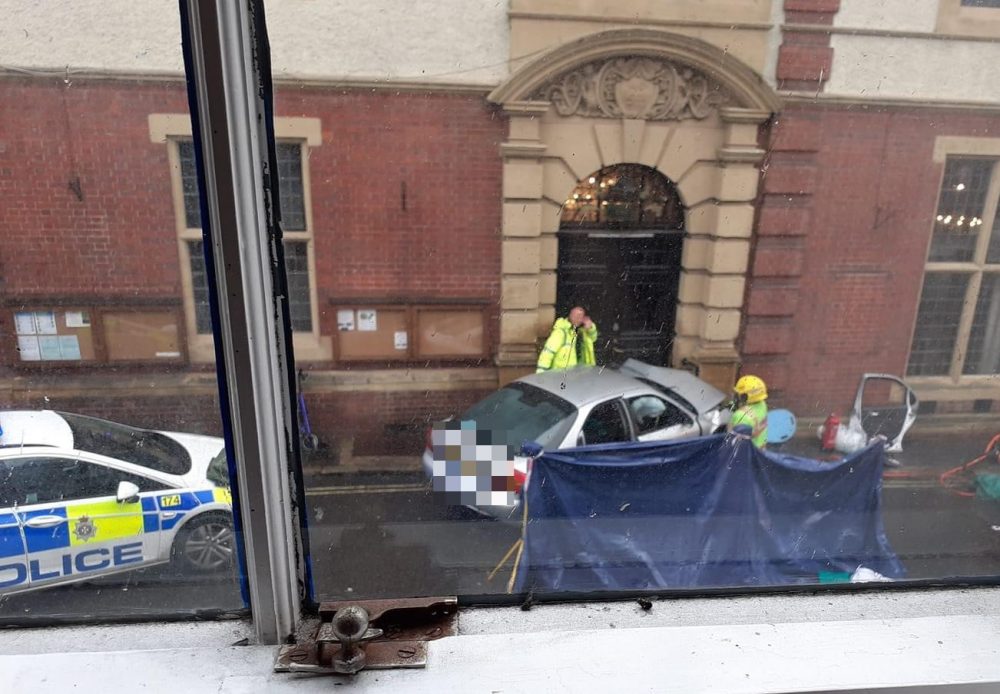 75-year-old woman dies after car crashes into Marlborough Town Hall