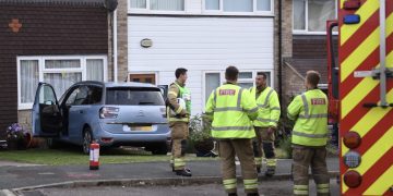 Elderly couple taken to hospital after crashing into own house in Highworth