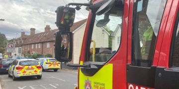 Emergency services called to four vehicle crash in Downton village